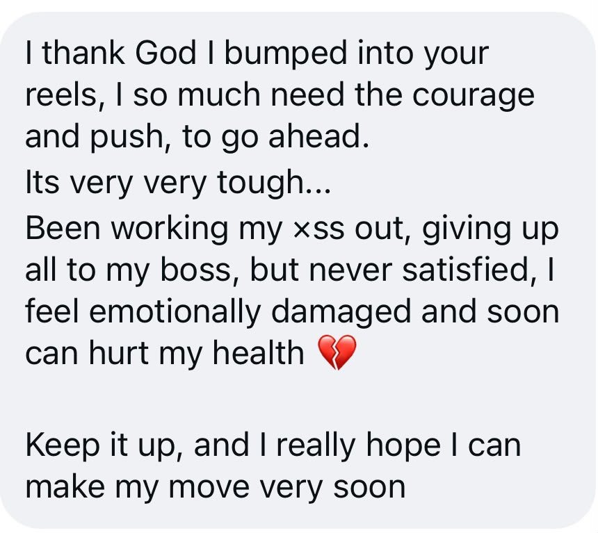 DM: I so much need the courage and push to go ahead. I feel emotionally damaged